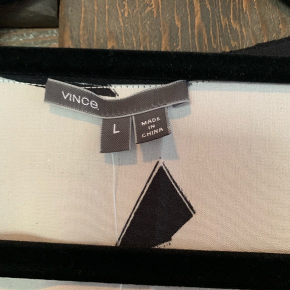 NWT Vince. Black and White Dress - Picture 3 of 5